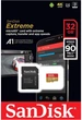 Карта пам'яті SanDisk Extreme microSDHC 32GB UHS-I U3 V30 + SD-адаптер (SDSQXAF-032G-GN6AT) - зображення 3