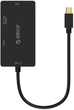 Adapter Orico mini-DisplayPort - HDMI / DVI / VGA 0.15 m Black (XD-MDFHDV4-BK-BP) - obraz 2