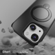 Etui plecki Etteri Matt Mag Ring do Apple iPhone 14 6.1 Black (GSM190643) - obraz 7