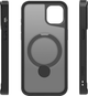 Etui plecki Etteri Matt Mag Ring do Apple iPhone 15 6.1 Black (GSM190645) - obraz 4