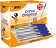 Набір ручок BIC Cristal Original Medium 1.0 мм 100 шт Blue (3086123278233) - зображення 1