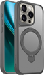 Etui plecki Etteri Matt Mag Ring do Apple iPhone 15 Pro 6.1 Grey (GSM190635) - obraz 1