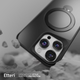 Etui plecki Etteri Matt Mag Ring do Apple iPhone 15 Pro 6.1 Black (GSM190646) - obraz 7
