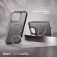 Etui plecki Etteri Matt Mag Ring do Apple iPhone 16 6.1 Grey (GSM190637) - obraz 6