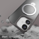 Etui plecki Etteri Matt Mag Ring do Apple iPhone 16 Plus 6.7 Grey (GSM190638) - obraz 7