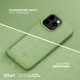 Панель Etteri Silicone Case do Apple iPhone 15 6.1 Light green (GSM183492) - зображення 5