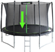 Mata LEAN Toys Sport do trampoliny serii Pro 487 cm 16ft Black (5908275996538) - obraz 3