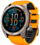 Smartwatch Garmin fenix 8 51mm AMOLED Sapphire Titanium with Spark Orange and Graphite Silicone Band (010-02905-11) - obraz 1