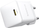 Ładowarka sieciowa Baseus Palm Fast Charger 1C 20W EU with Baseus Mini White Cable USB-C to USB-C 60W (20V/3A) 1 m Moon White (P10111602213-01) - obraz 3