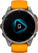 Смарт-годинник Garmin fenix 8 47mm AMOLED Sapphire Titanium with a spark Orange and Graphite Silicone Band (010-02904-11) - зображення 2