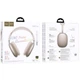 Беспроводные накладные наушники Hoco W65 Plus, ANC, BT5.4, AUX, 400mAh, 45h, star color - изображение 4