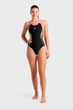 Купальник Arena Openings Swimsuit V Back Lb 44 Black/Green 008063-590 42 - изображение 5