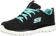 Жіночі кросівки Skechers 12615 BKTQ 36 (6) 23 см Чорно-бірюзові (190872503232) - зображення 2