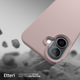 Панель Etteri Silicone Mag do Apple iPhone 16e Light pink (GSM192081) - зображення 8
