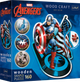 Пазл Trefl Wooden Marvel The Avengers Безстрашний Капітан Америка 160 елементів (5900511201949) - зображення 1