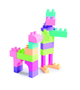 Klocki konstrukcyjne Wader Kids Blocks 50 elementów różowy (5900694412972) - obraz 5