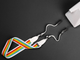 Pasek do aparatu Polaroid Camera Strap Flat Szary Tęczowy (9120096771460) - obraz 3