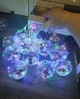 Гирлянда штора LED "Шары Дед Мороз", 3м x 0.8м, 200 диодов, разноцветное освещение - изображение 3