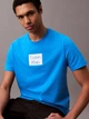 Футболка хлопковая длинная мужская Calvin Klein 635681897 M Синяя (1159840872) - изображение 3
