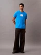 Футболка хлопковая длинная мужская Calvin Klein 635681897 M Синяя (1159840872) - изображение 5