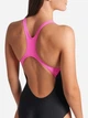 Купальник суцільний жіночий Arena Graphic Swimsuit Swim Pro Back 009024-590 40 Чорний/Рожевий (3468337554059) - зображення 4