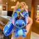 Силиконовый брелок Стич Lilo Stitch, синий, для ключей, сумки или рюкзака, косплей-аксессуар - изображение 1