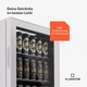 Холодильник для напитков Klarstein Beersafe 74 Slim со стеклянной дверью, 74 литра Белый (10045533) - изображение 5