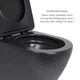 Комплект Qtap Robin Matt Black 2в1: подвесной унитаз + биде, керамика, черный (SD00053752) - изображение 4