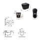 Комплект сантехники Qtap Scorpio Matt Black 2 в 1: подвесной унитаз + биде (керамика, черный) SD00053496 - изображение 2