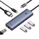 USB Hub Baseus Flite 6-Port Type-C to HDMI4K 60Hz*1+USB 3.0*3+PD*1+RJ45*1 Cерый (B00052807813-00) - изображение 4