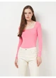 Боди лонгслив H&M XS Розовый 1123802_роз_01 - изображение 1