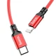 Кабель Hoco X14, Type-C to Lightning, 3m, PD 20W, Red - зображення 3