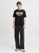 Футболка хлопковая мужская Jack & Jones 12279535 S Black (5715724948006) - изображение 4