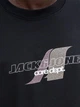 Футболка хлопковая длинная мужская Jack & Jones 12282779 S Black (5715730089755) - изображение 6