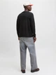 Лонгслив мужской Jack & Jones 12282895 M Black (5715730522184) - изображение 2