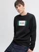 Свитшот на флисе мужской Jack & Jones 12278616 2XL Black (5715726976533) - изображение 4