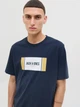 Футболка хлопковая длинная мужская Jack & Jones 12278508 2XL Sky Captain (5715726973440) - изображение 4