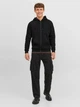 Толстовка на молнии мужская Jack & Jones 12249342 S Черная (5715434105713) - изображение 3