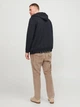 Толстовка на флисе, на молнии мужская Jack & Jones 12250596 4XL Black (5715501794413) - изображение 2