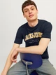 Футболка хлопковая длинная мужская Jack & Jones 12257579 L Navy Blazer (5715516385965) - изображение 4
