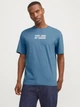 Футболка хлопковая длинная мужская Jack & Jones 12268415 M Oceanview (5715671965644) - изображение 1