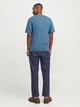 Футболка хлопковая длинная мужская Jack & Jones 12268415 M Oceanview (5715671965644) - изображение 2