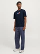 Футболка хлопковая длинная мужская Jack & Jones 12268415 L Sky Captain (5715611293103) - изображение 3
