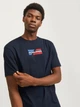 Футболка хлопковая длинная мужская Jack & Jones 12268415 L Sky Captain (5715611293103) - изображение 4