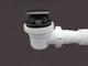 Сифон гофрований для піддону MILLZ 1 1/2"х65 Click-Сlack, пластик, хром (ТР-00026780) - зображення 4
