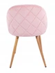 Стілець м'який зі спинкою Milan Velvet рожевий - изображение 5