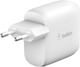 Мережевий зарядний пристрій Belkin Dual USB-A Wall Charger 24W White (WCB002VFWH) - зображення 2