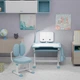 Комплект Evo-kids BD-20 Парта + стілець + лампа Блакитний (BD - 20 BL) - зображення 2