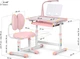 Комплект Evo-Kids BD-20 Парта + стул + лампа Розовый (BD-20 PN) - изображение 4