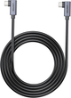 Kabel Unitek USB-C PD 100W Dual 90 Degree 1 m Black (C14147ABK01-1M) - obraz 6